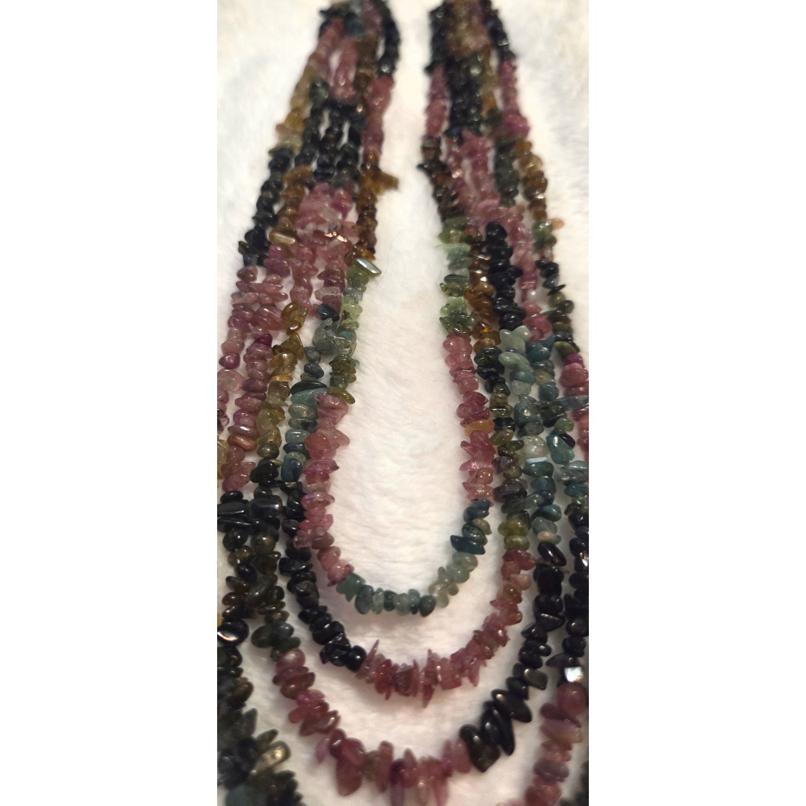 Multi-Strand Gemstone Chip Necklace + FREE Brand-New Napier Jewelry Bonus!