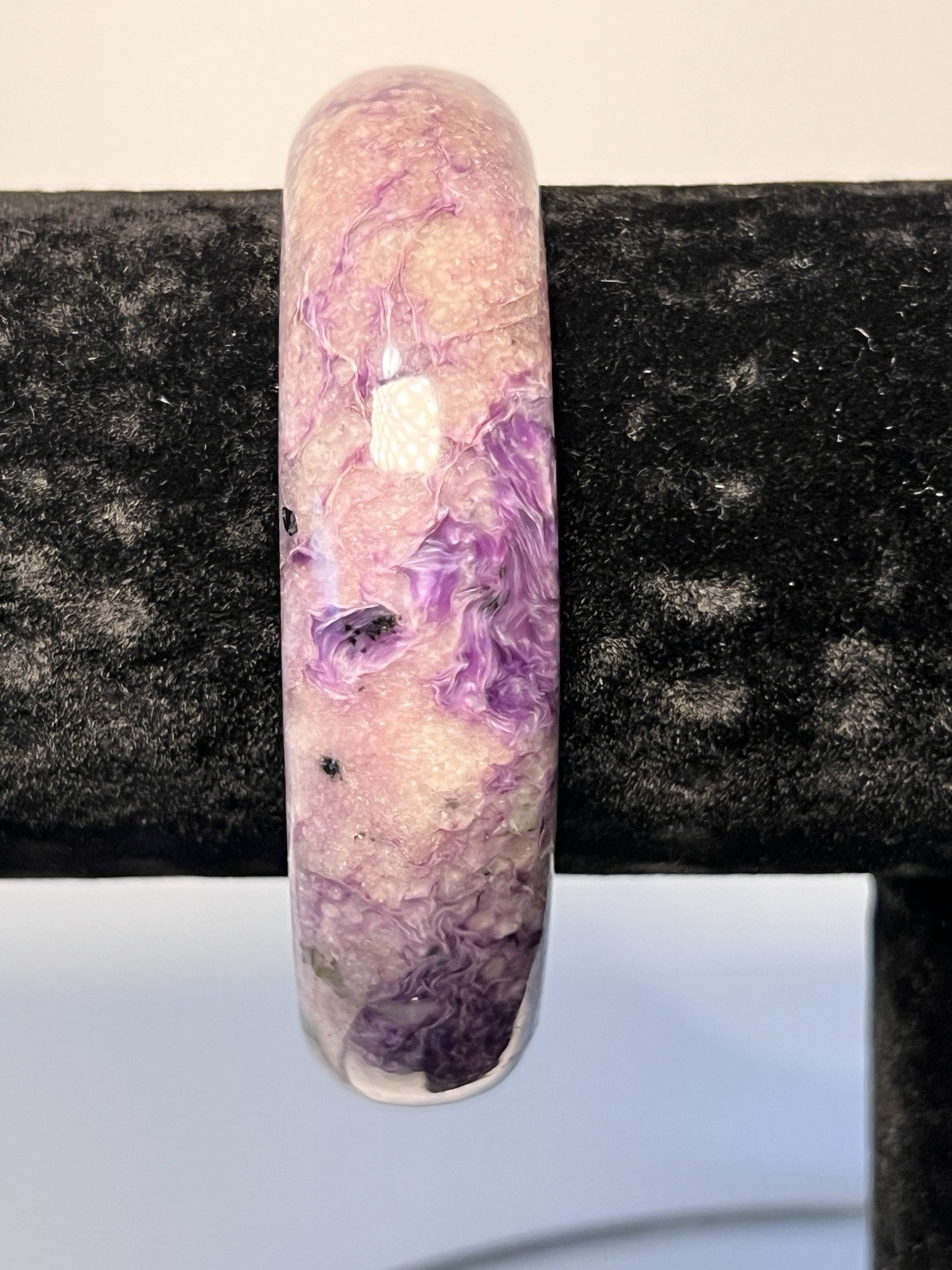 Charoite Bangle Inner Diameter Size 60mm -see Description & Pics For More Info