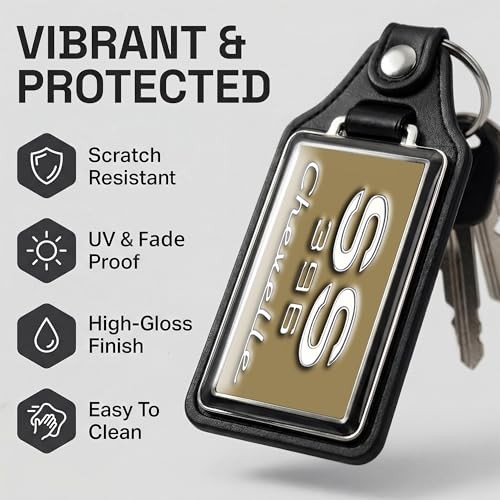 Car Key Chain for Chevelle – Classic Models Keychain for SS 1969 Gold Ss 1969