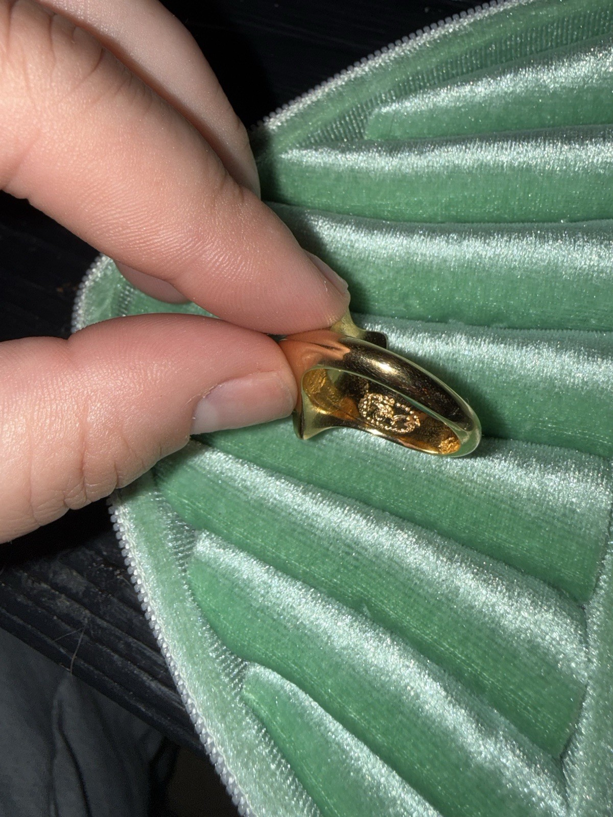 Yellow Gold Star Cluster Band Ring Size 8 Star Shape White Cubic Zirconia