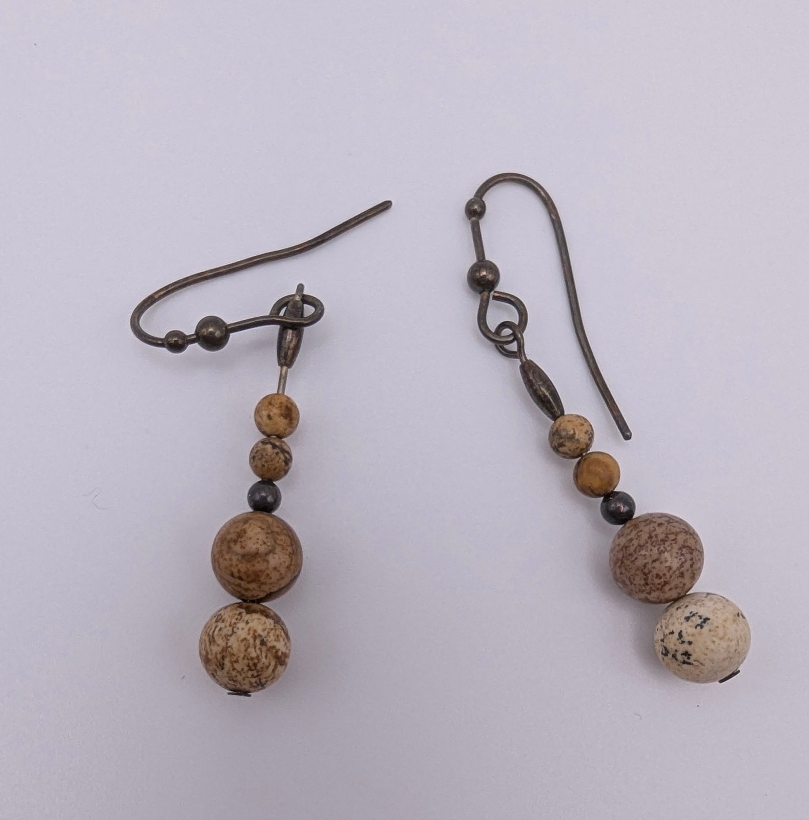 10 Pair Artisan Style Dangle Earrings Lot Glass Bead Stone Boho Mixed Jewelry