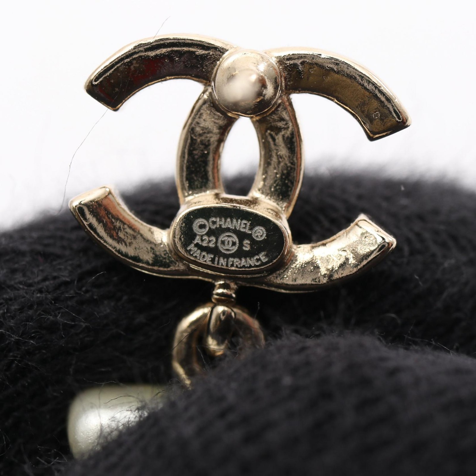 CHANEL COCO Mark No.5 Perfume Bottle Pierced earrings Gold Plated Rhinestone CC