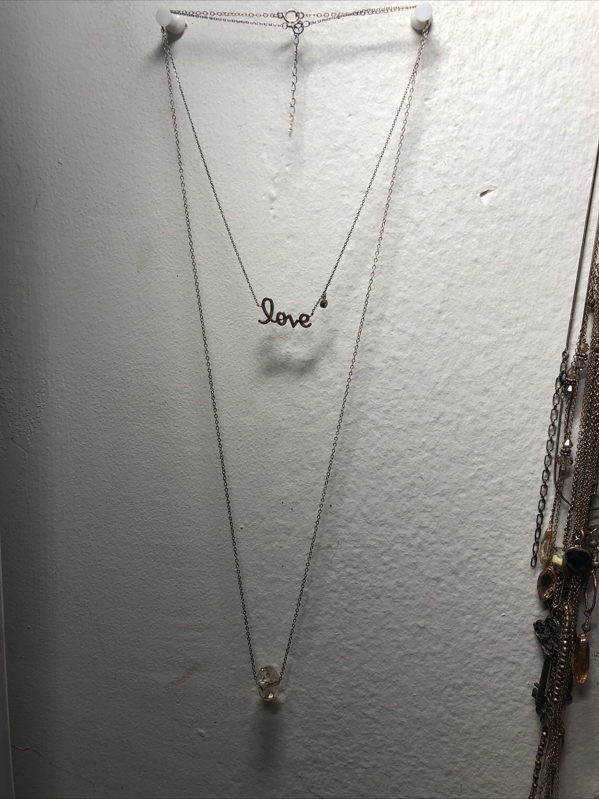 Vintage 925 Sterling Silver Mixed materials Pendant Necklaces Lot of SIX 26g