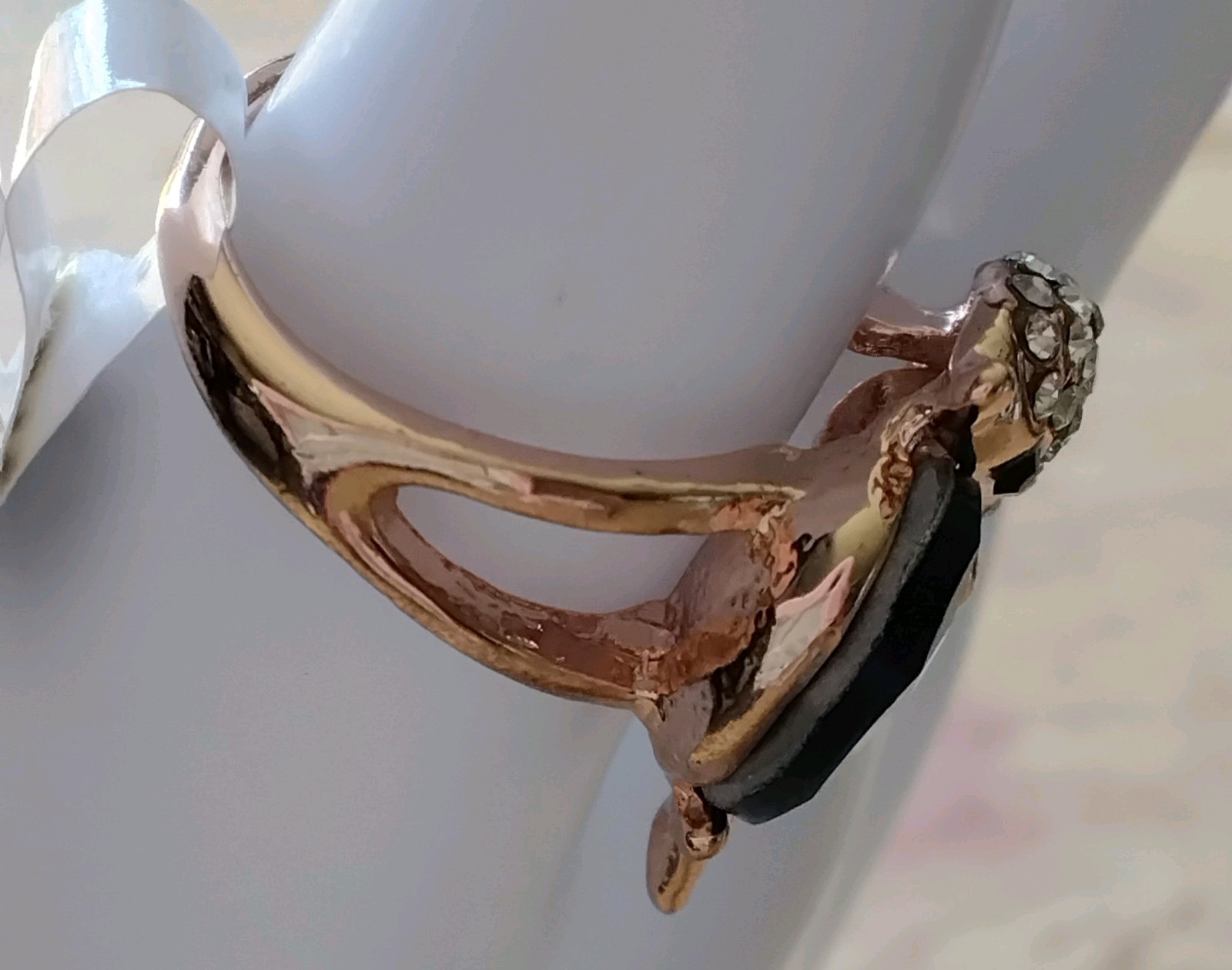 AUSTRIAN CRYSTAL AQUA MARINE CZ DOLPHIN Fashion Ring💙 Beach Beautiful Size 8.5″