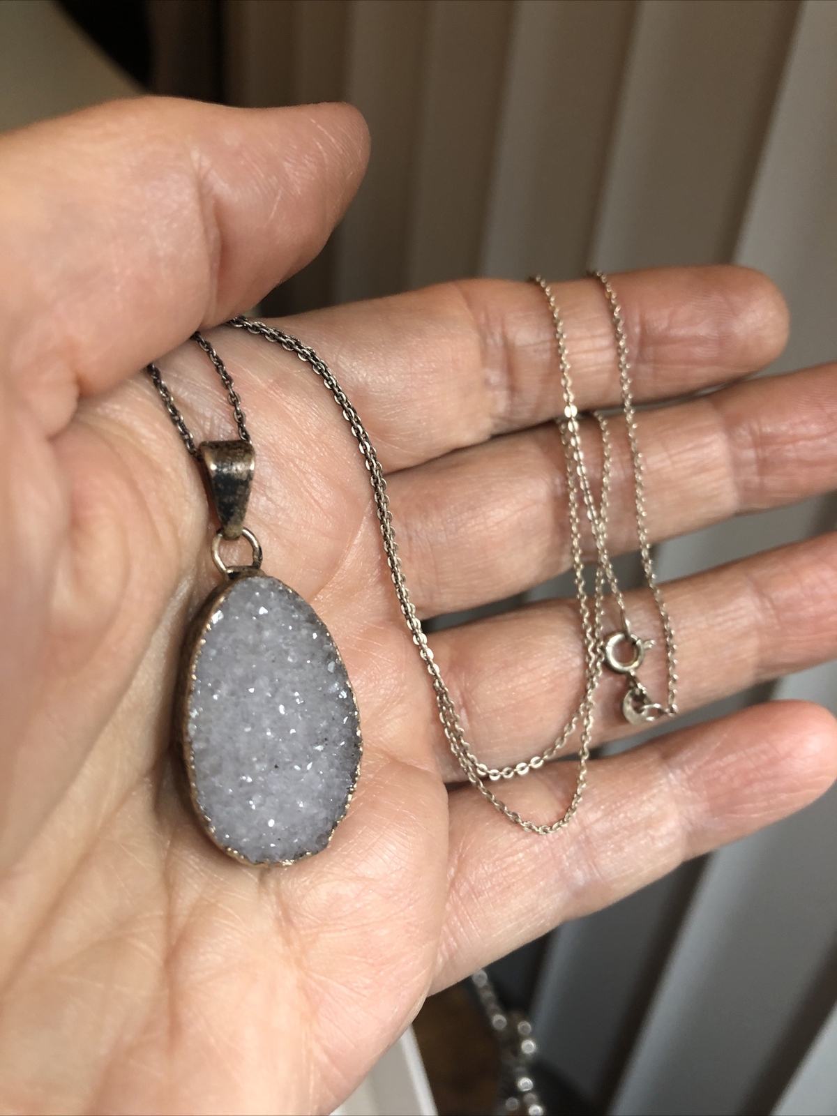 4. Vintage 925 Sterling Silver Mixed materials Chain Necklaces Lot of 8, 37g