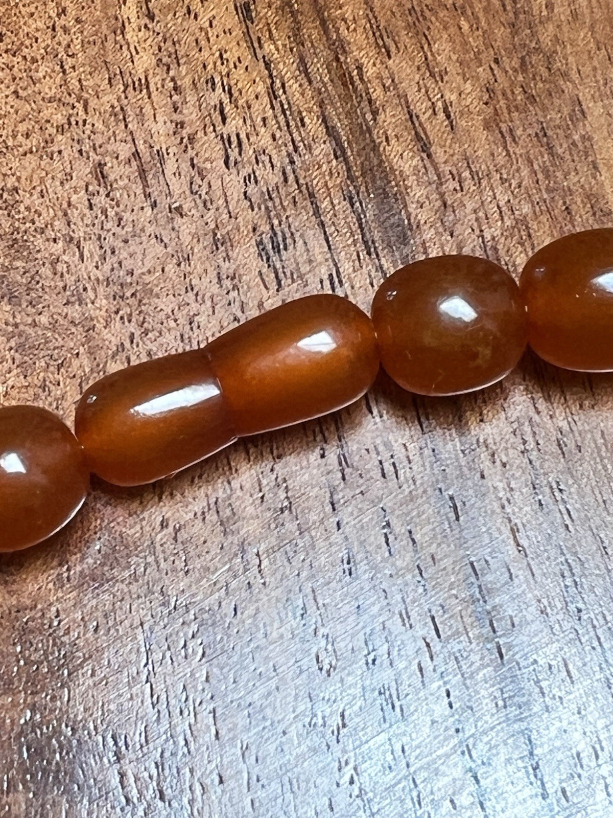 Vintage Deco Baltic Amber Butterscotch Beads Necklace 69g