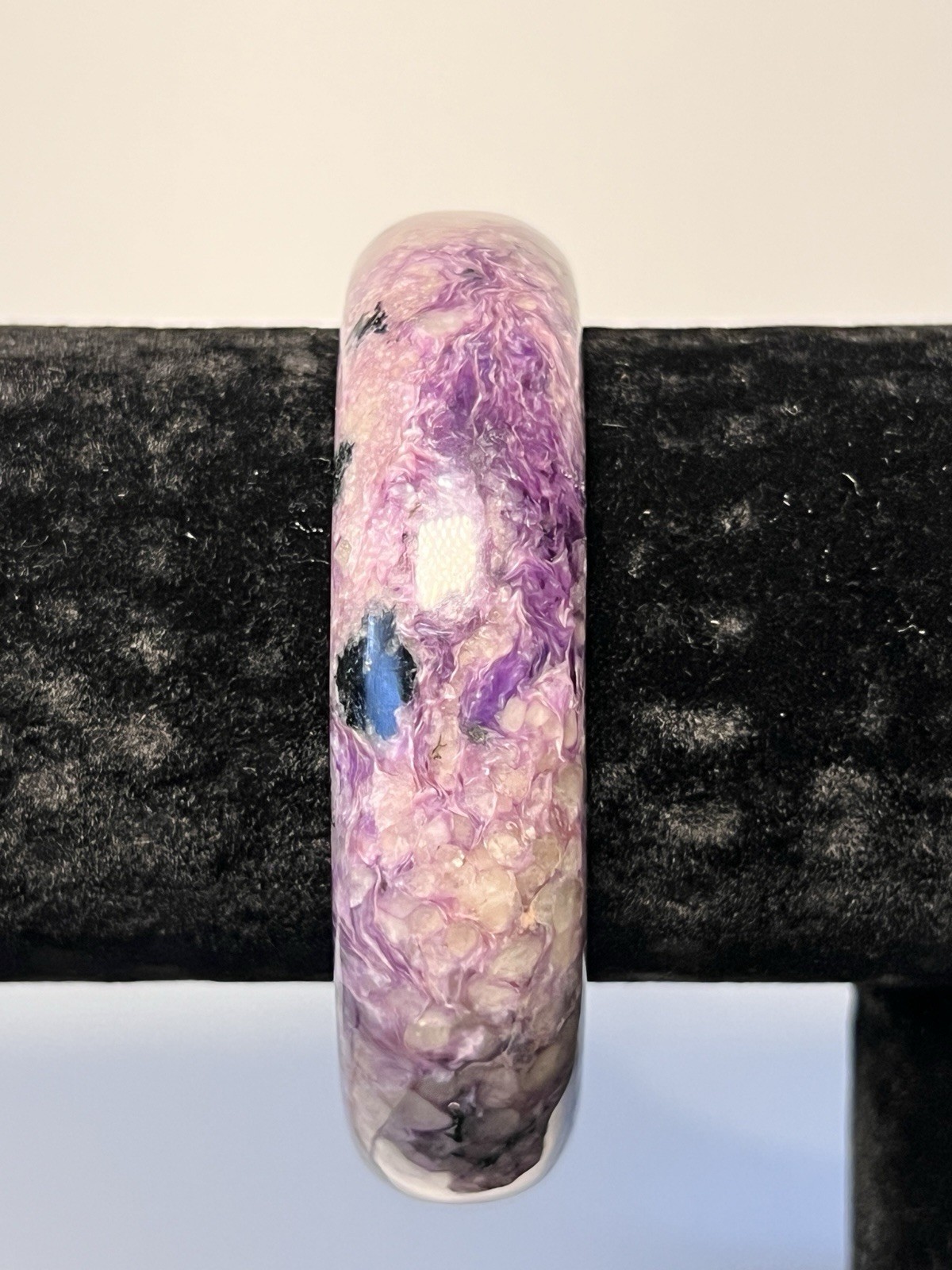 Charoite Bangle Inner Diameter Size 60mm -see Description & Pics For More Info