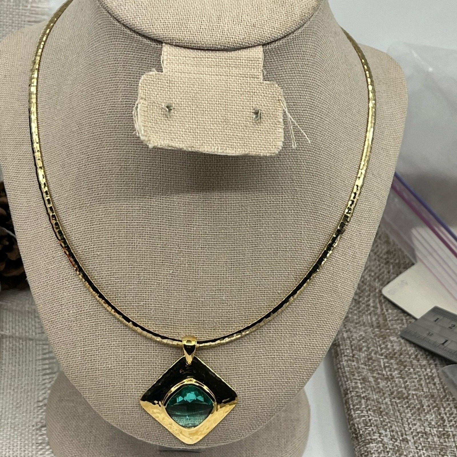 Technibond 18K Gold Over 925 Italy Sterling Silver Pendant Necklace – 30g – Box