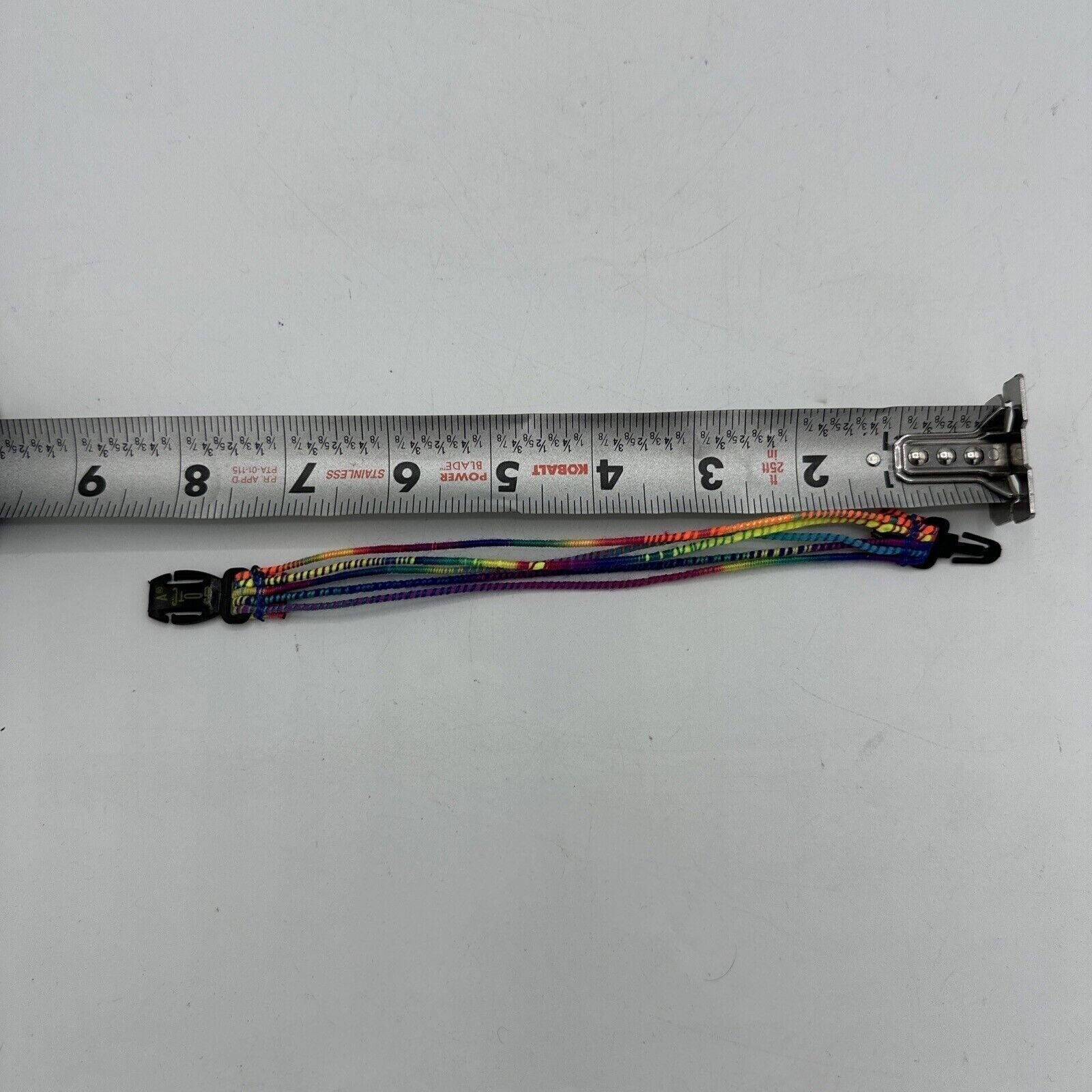 Vintage Gotcha Bracelet Adult Unisex 80s 90s Surf Skate Rainbow Rope Wrap