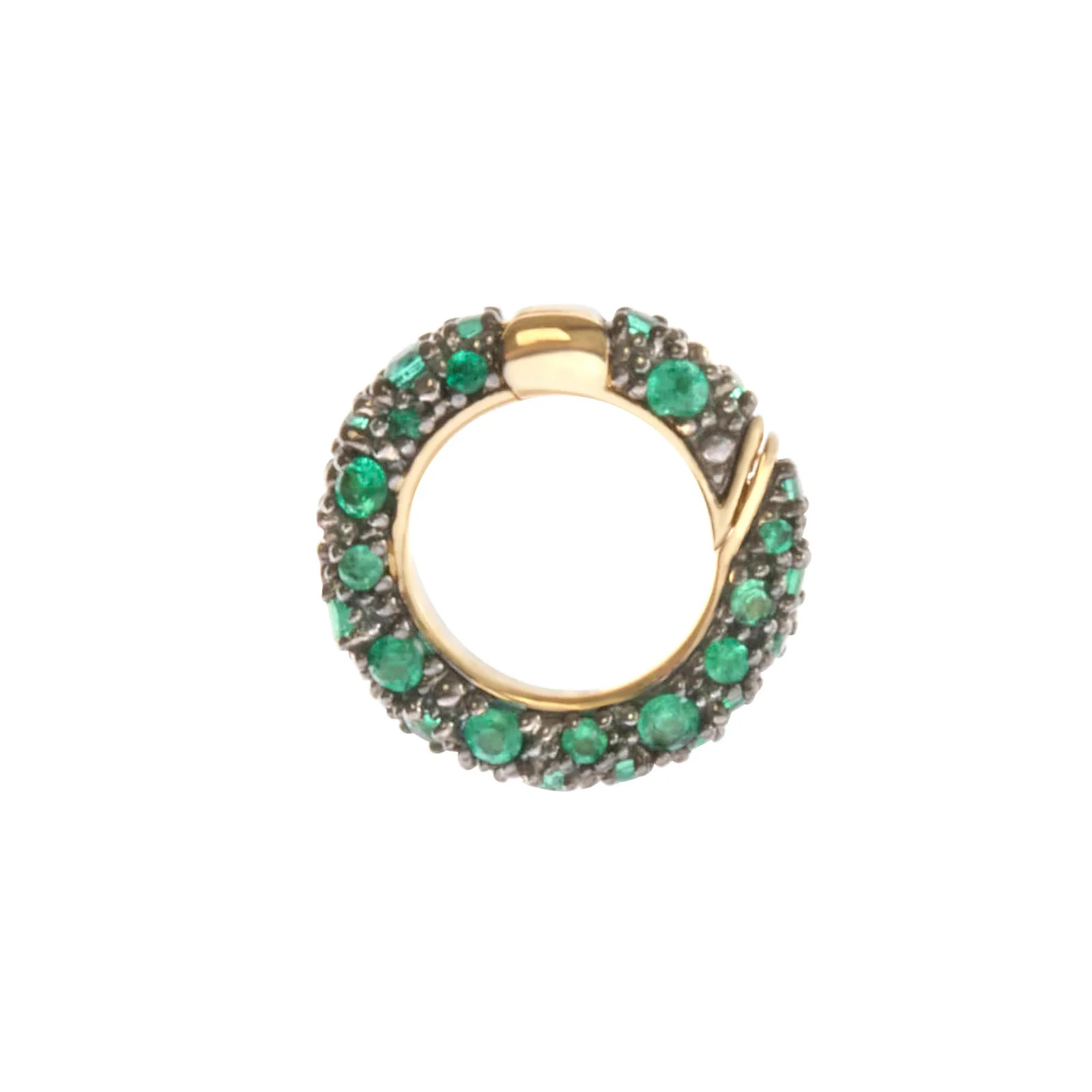 Circle Charm Lock Pendant With CZ Brass Metal Fashion Jewelry for gift