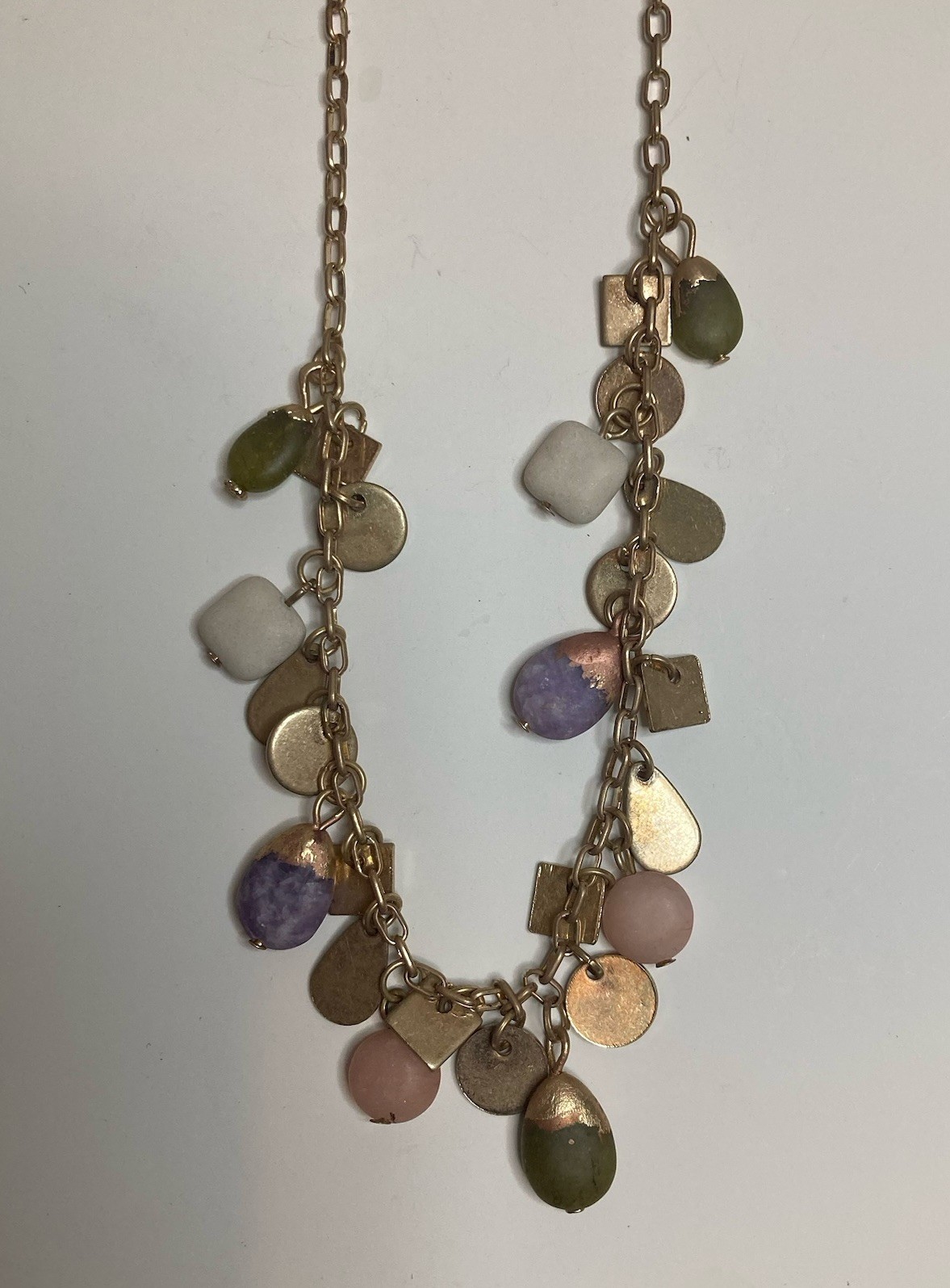 New UNIVERSAL THREAD Gold Tone Stone Accent Necklaces | Lot of 4