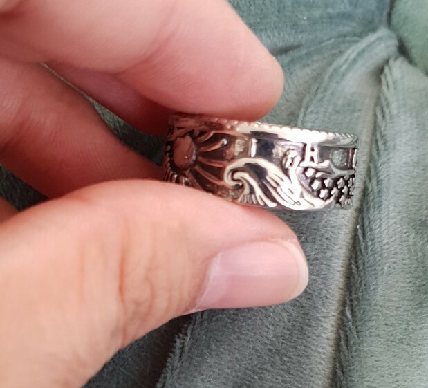 Fashion Ladies Men’s Unisex adult Band Ring 925 Sterling Silver plated UK Size N