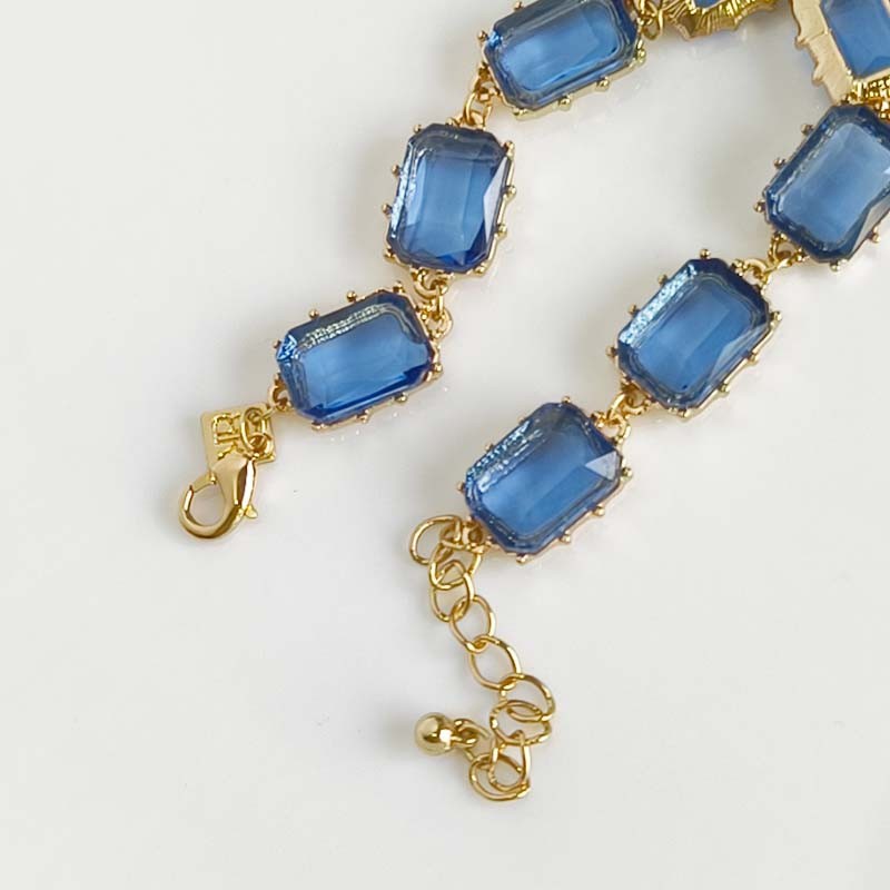 7″+2″ Banana Republic Crystal Bracelet Gift Chic Women Party Vacation Jewelry