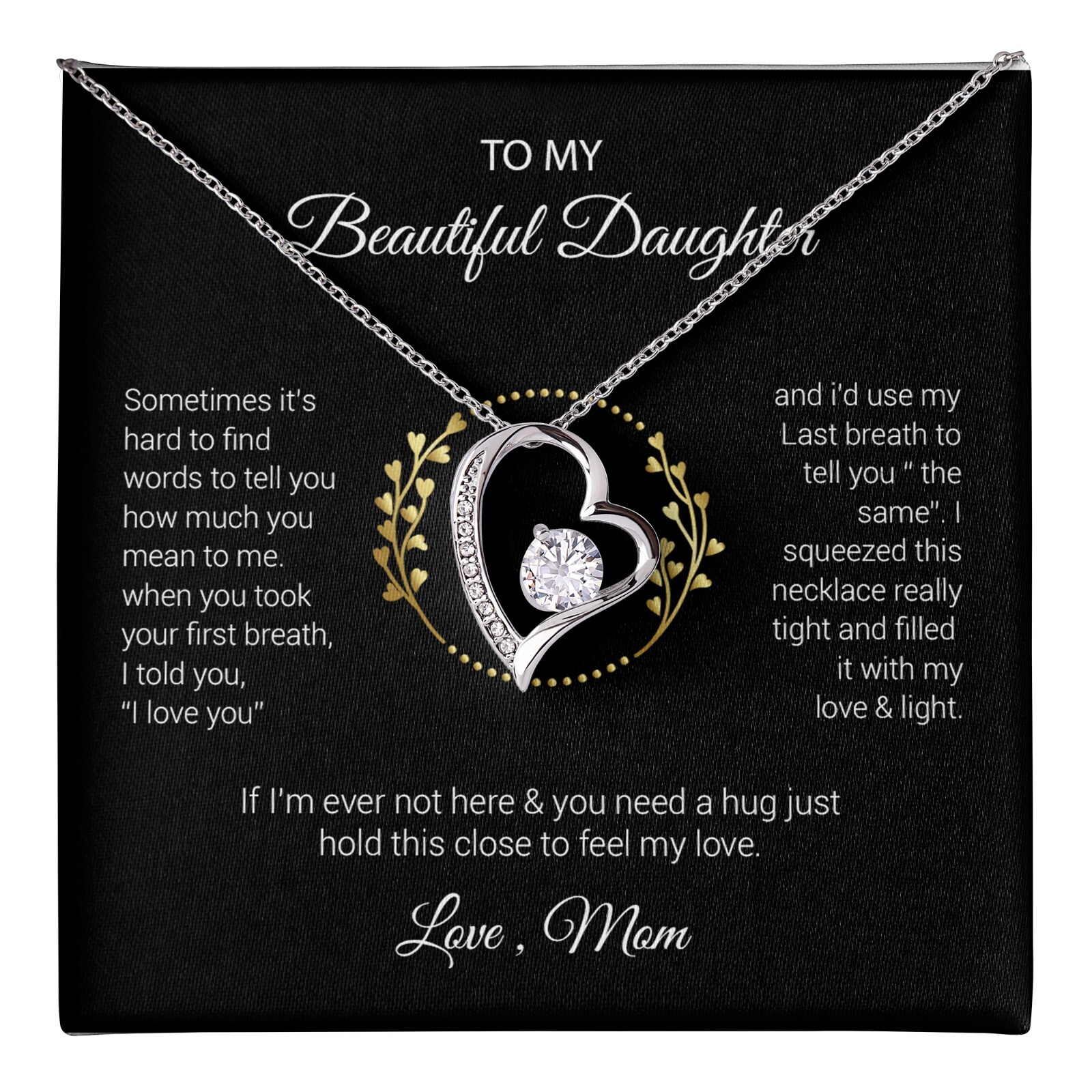 To My Beautiful Daughter Gift For Daughter From Mom, Daughters Birthday