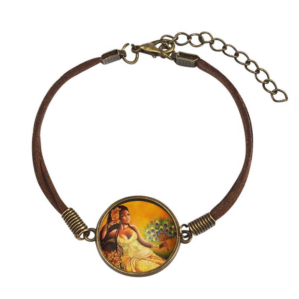 Oshun Ochun Deity of ochun love beauty and fertility Brown bracelet.