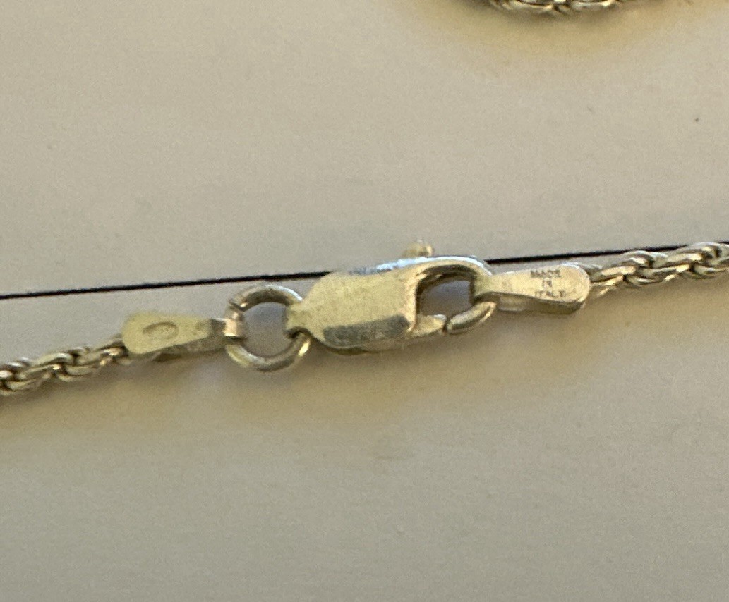 Vintage Gorham Sterling Silver Unicorn Necklace 925 Italy Chain Box