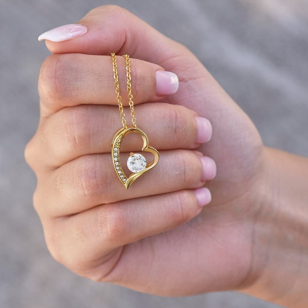 To My Beautiful Wife, Meeting You Was Fate, I Love you Always & Forever Necklace