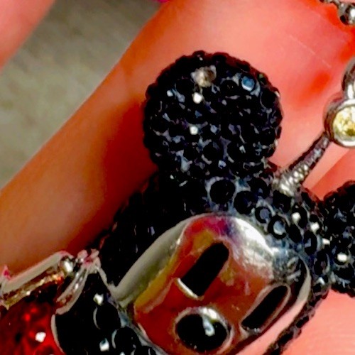 SWAROVSKI DISNEY MICKEY MOUSE CRYSTAL LONG NECKLACE RARE & BEAUTIFUL