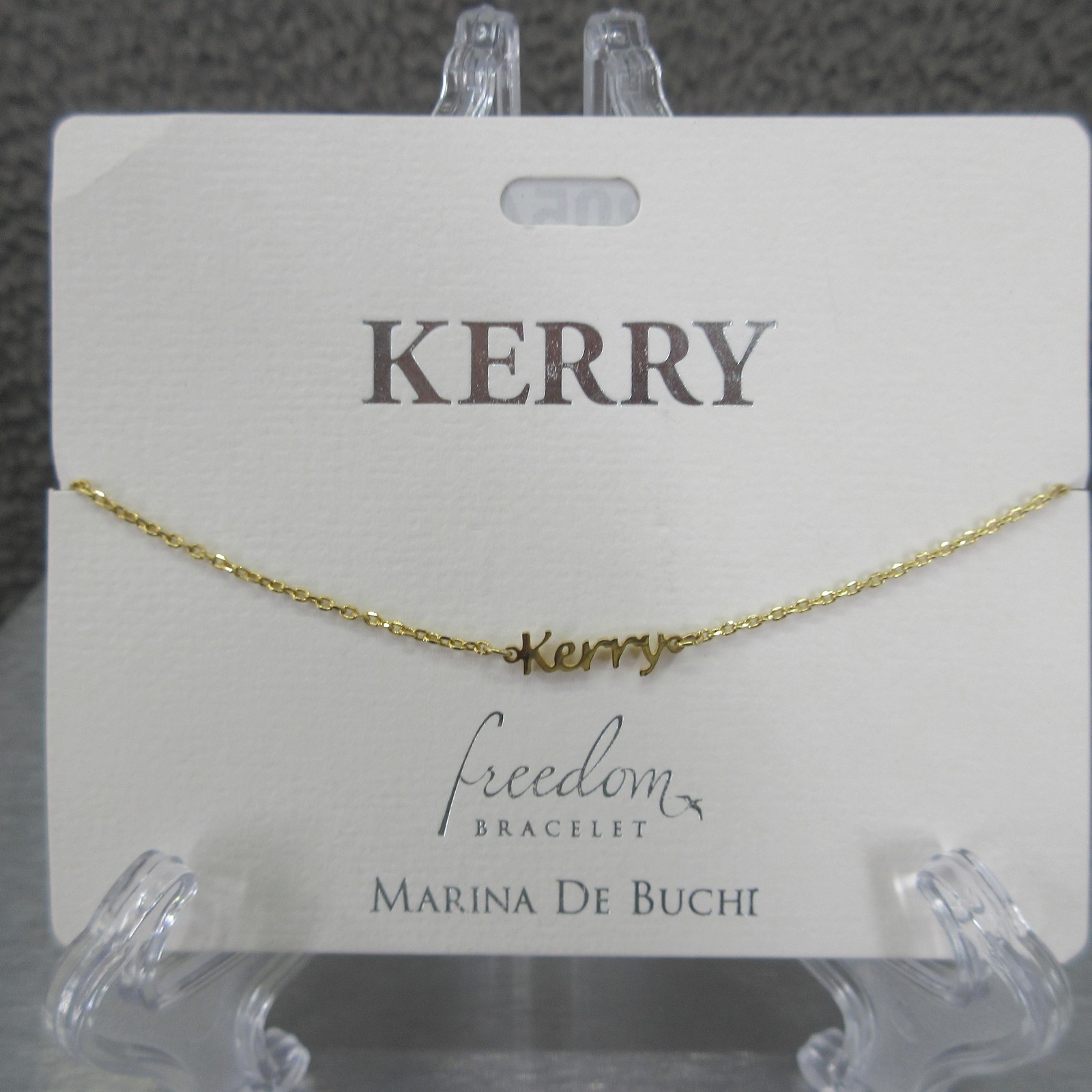 Marina De Buchi Kerry Chain Bracelet Gold Tone Adjustable Nickel Free Womens