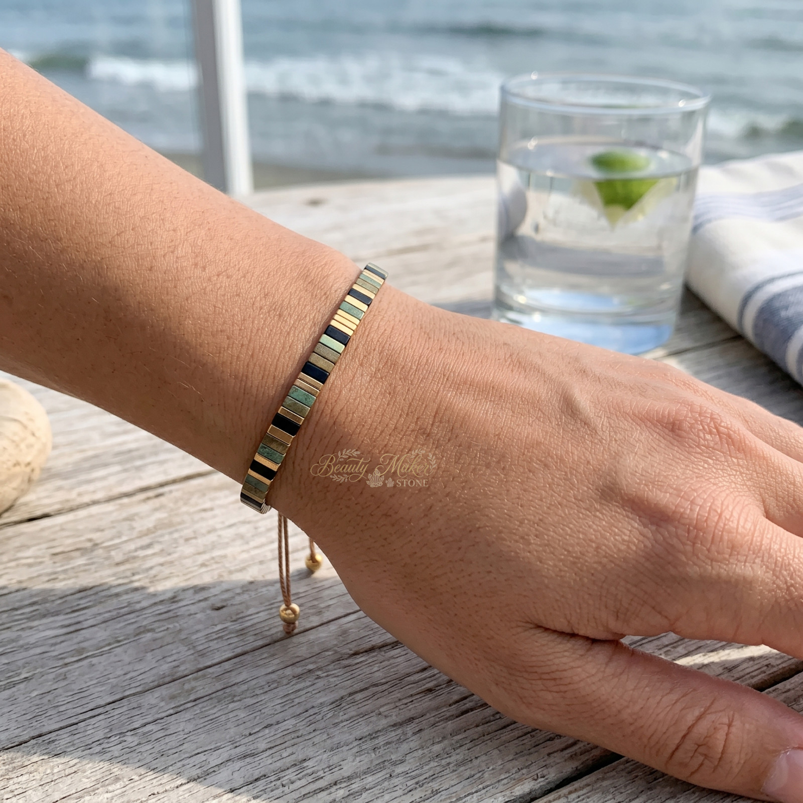 Balance Energy Miyuki Tila Beads Bracelet Waterproof Boho Mindfulness Jewelry