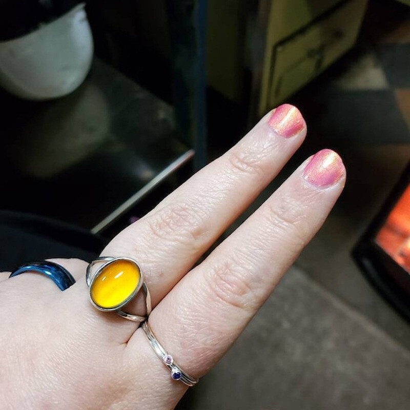Wholesale Retro Unisex Mood Ring Feeling Temperature Color Changing Rings Gifts
