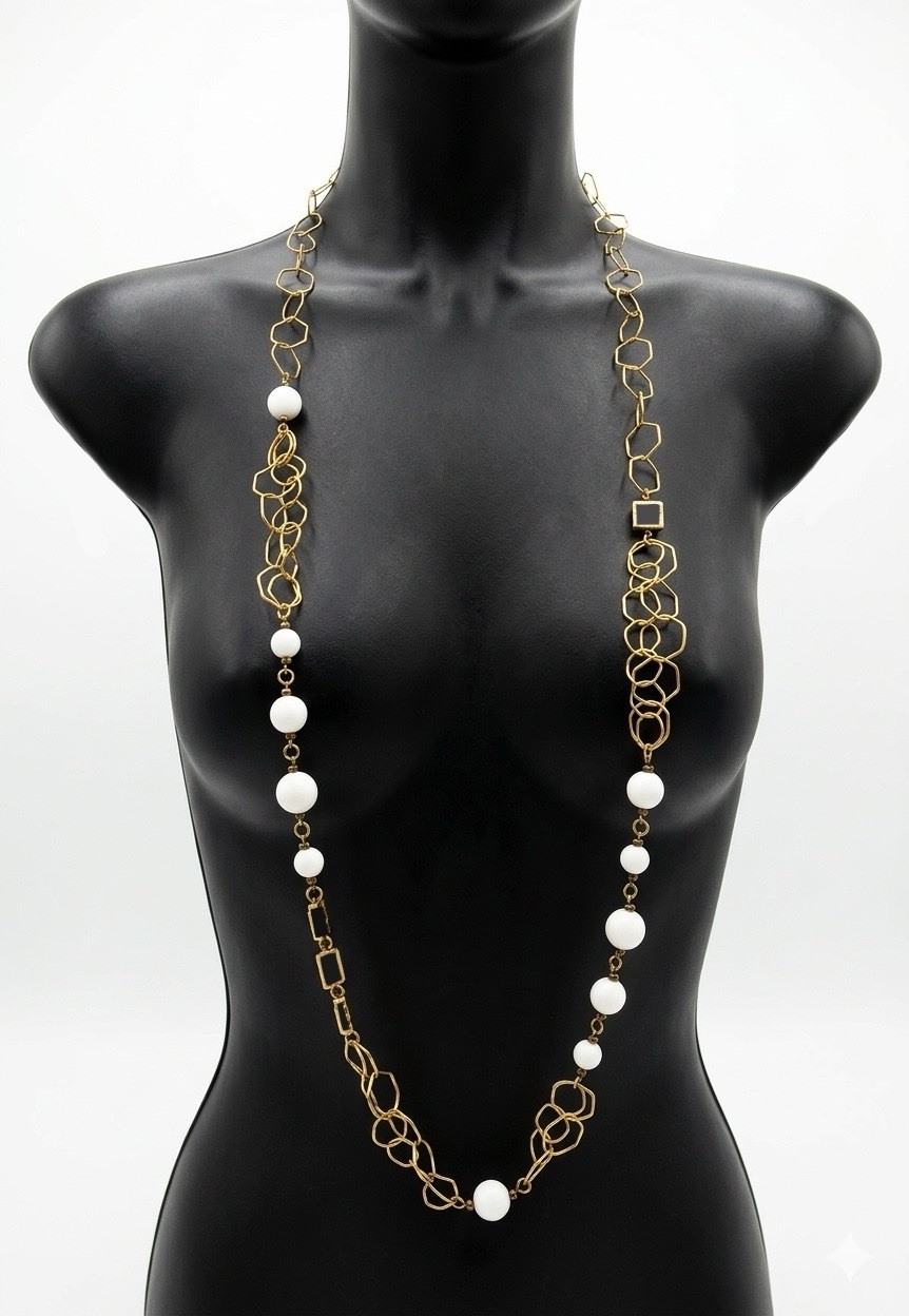 Fendi By Karl Lagerfeld S/S 2005 Long Necklace VINTAGE RARE