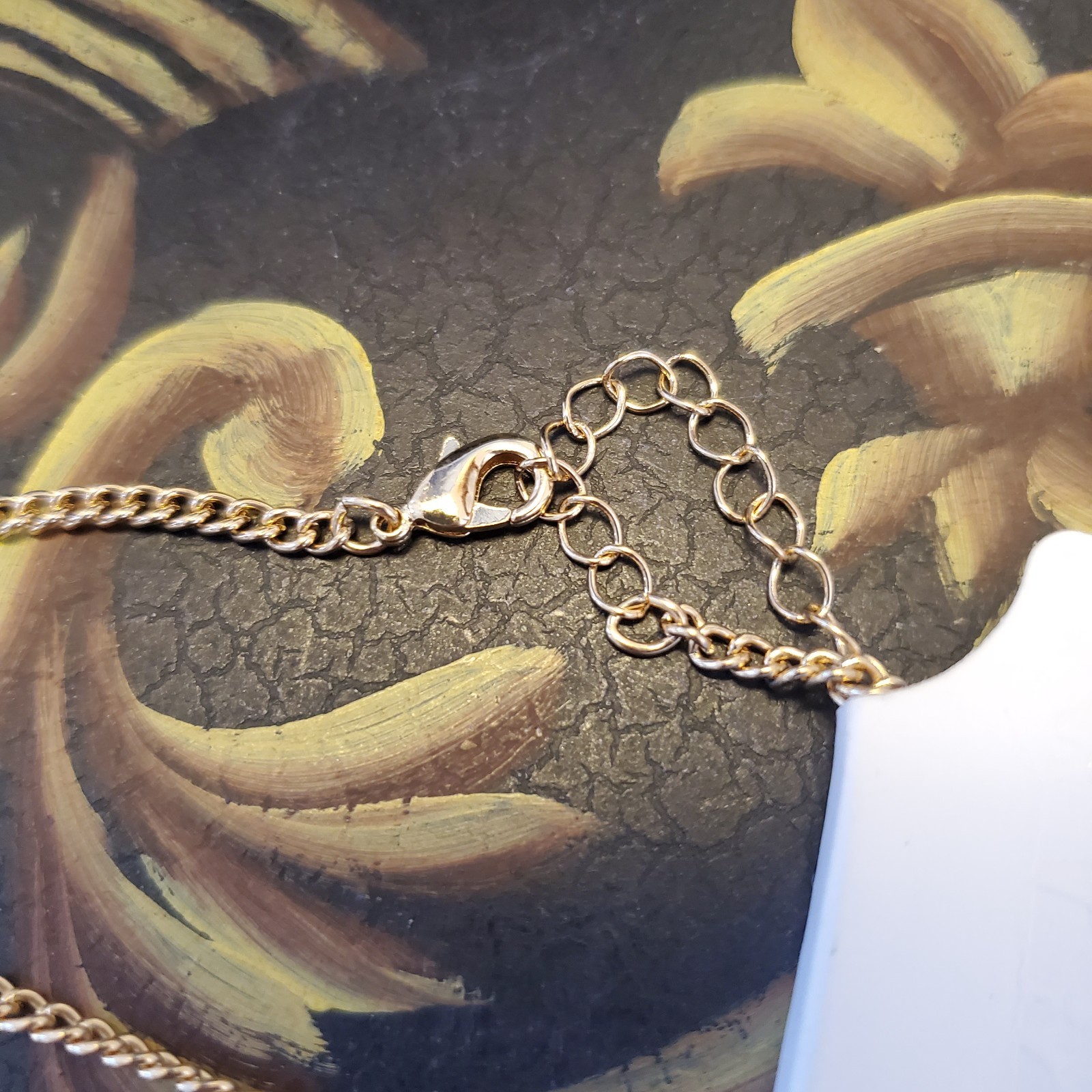 Paris Icons Long Necklace Goldtone – Musee d’Orsay Clock & Eiffel Tower – Heart