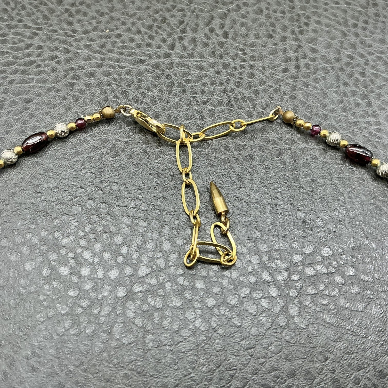 Michal Golan Necklace Red Glass Beaded Square Pendant 18 In Womens Jewelry