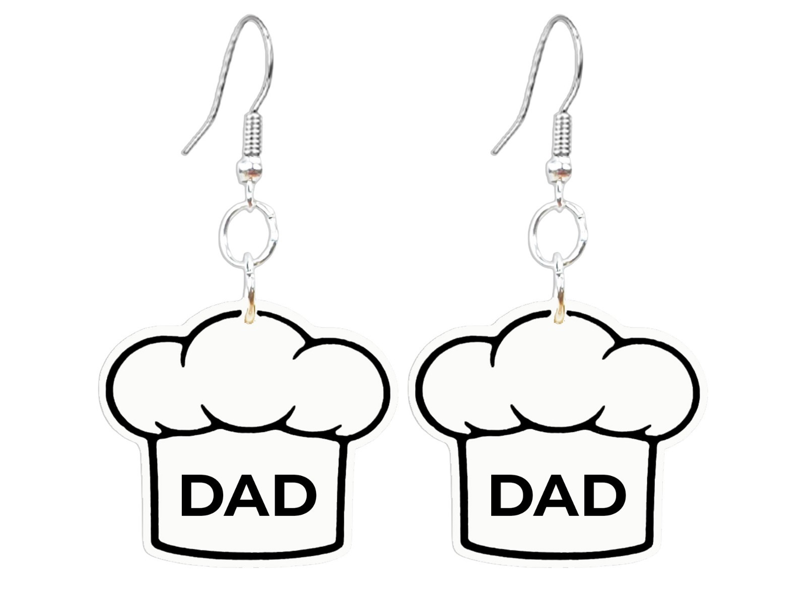 Chef Hat Earrings Set of 2 Cooking Jewelry Chef Gift Kitchen DAD