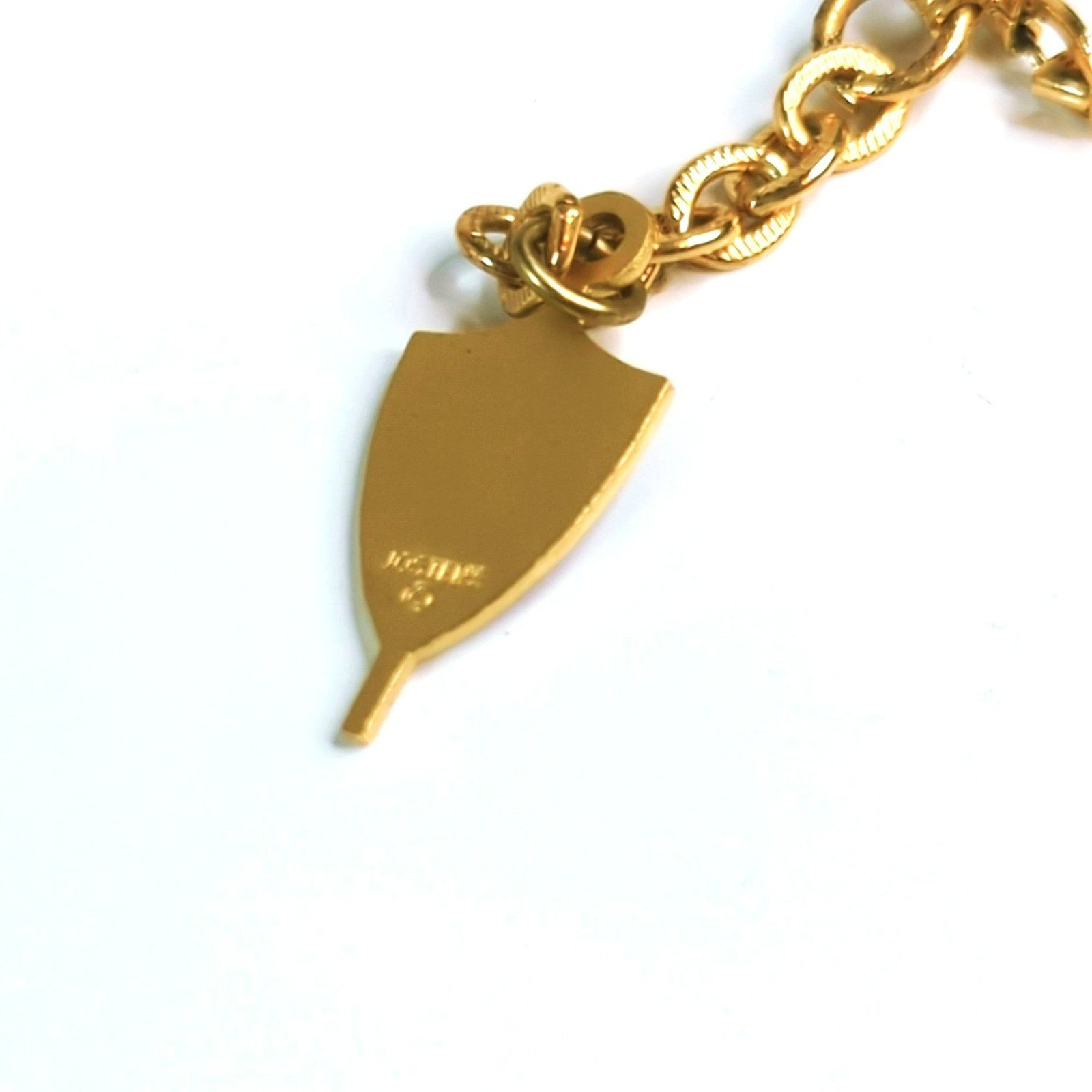 Vintage Jostens Gold-Tone Class of 71 Enamel Shield Keychain Senior Insignia