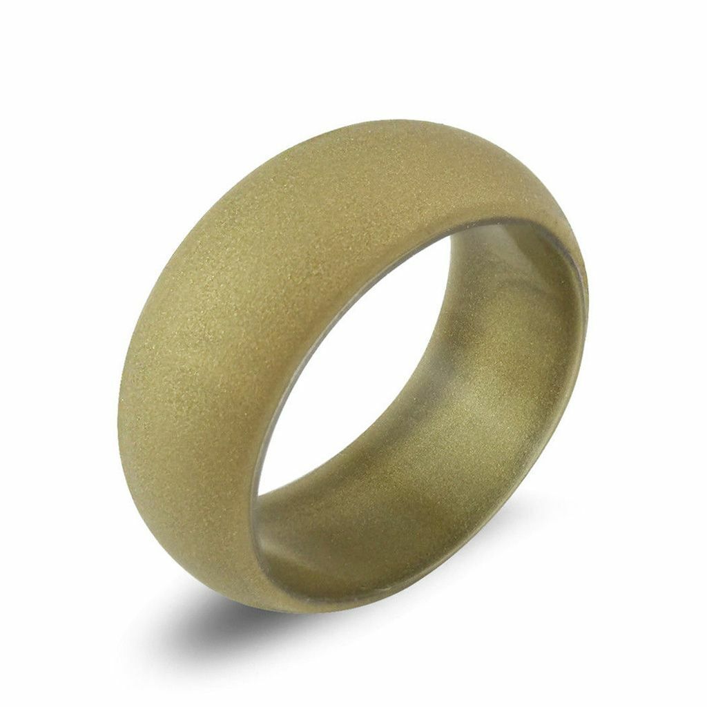 Set of 7 Pack Silicone Wedding Engagement Ring Men Women Rubber Band Gym Sports