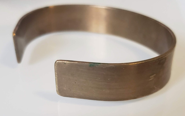 Branded Brass Cuff Bracelet 20035 by RO*