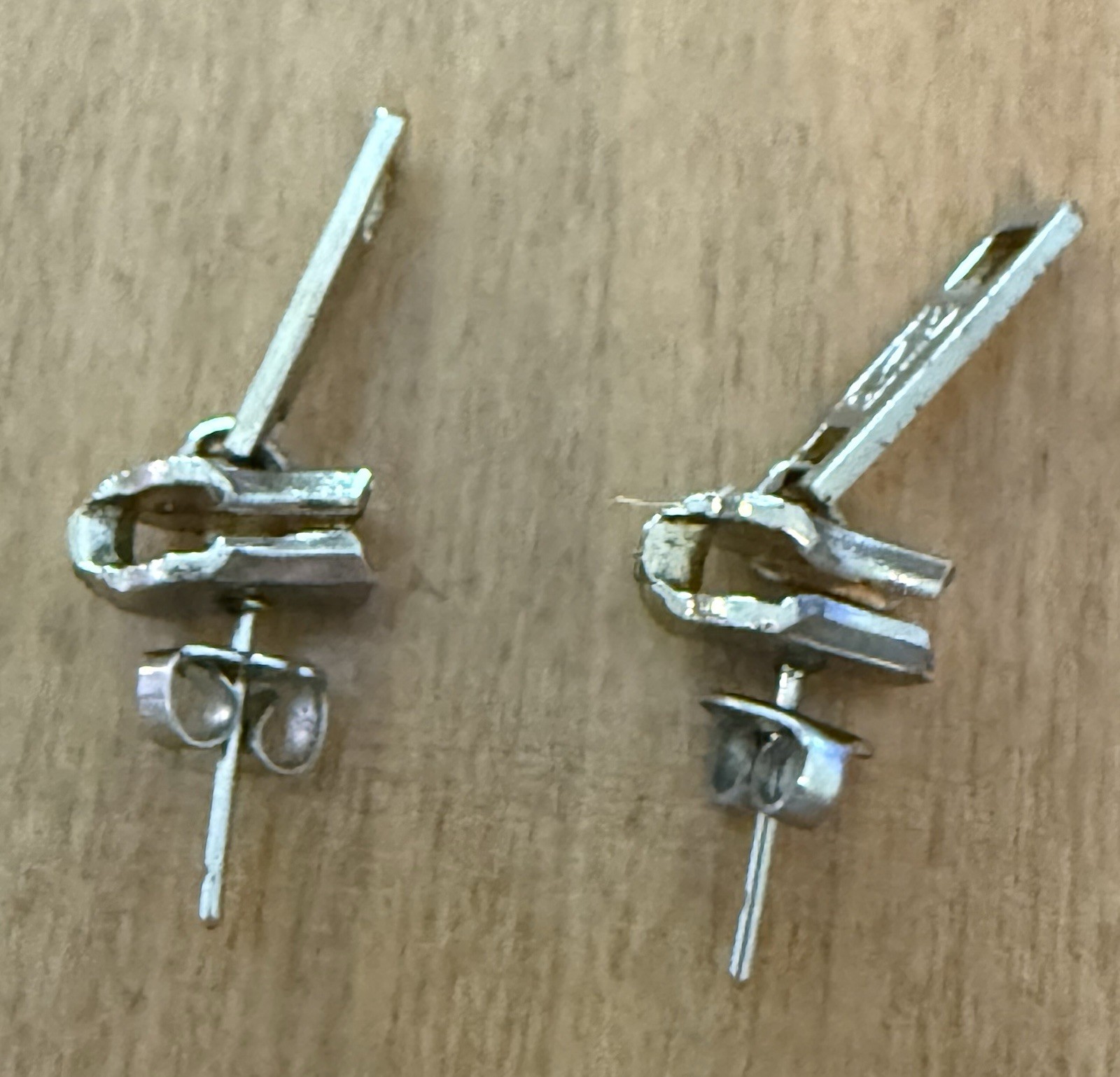 PAK Silver Zoned Zipper Earrings – See Description