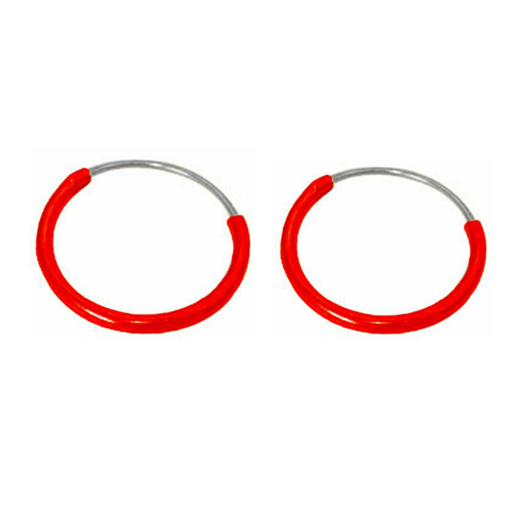 Sterling Silver Hoop Earrings 8mm, 10mm, 12mm Sold in pairs
