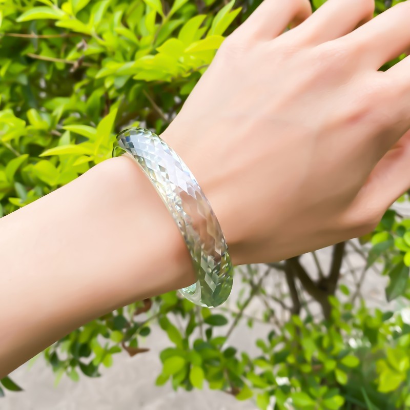 Full Moissanite Bangle Bracelet D Color Elegant Jewelry Exquisite Jewelry Gifts