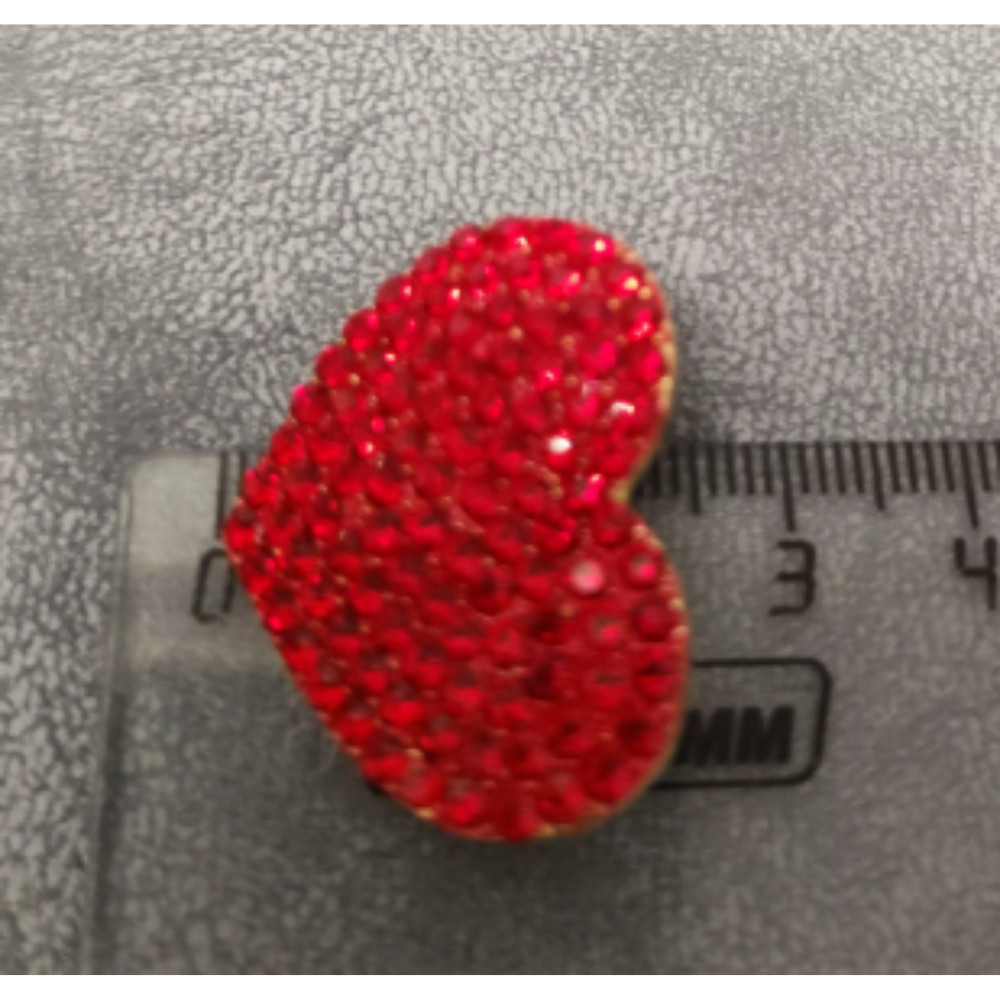 Classic Red Love Rhinestone Brooch For Women Gift Pin Jewelry Accessories USA