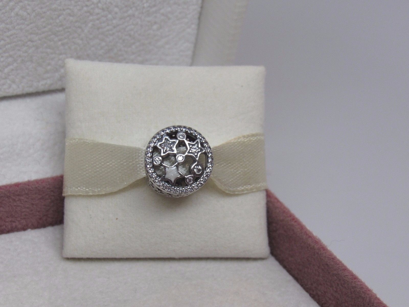 New NO BOX Pandora Illuminating Stars w/ CZ Charm 796373CZ Star Celestial