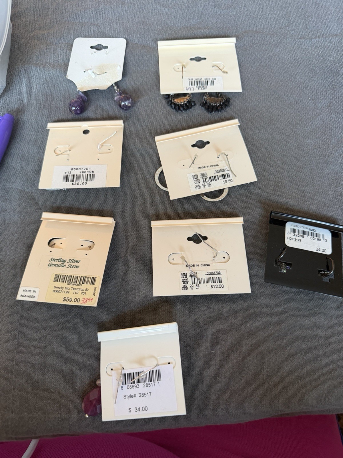 Y2K Earring Lot 8 Pairs NWT Branded Dabby Reid Ann Taylor Coldwater Creek 615