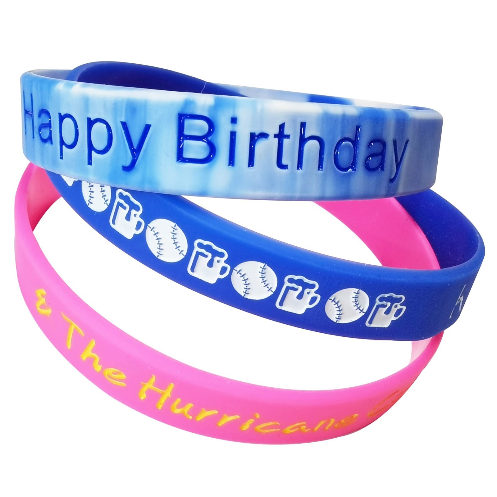 14Pcs Custom Engraved Silicone Bracelets – Personalized Rubber Wristbands Gift