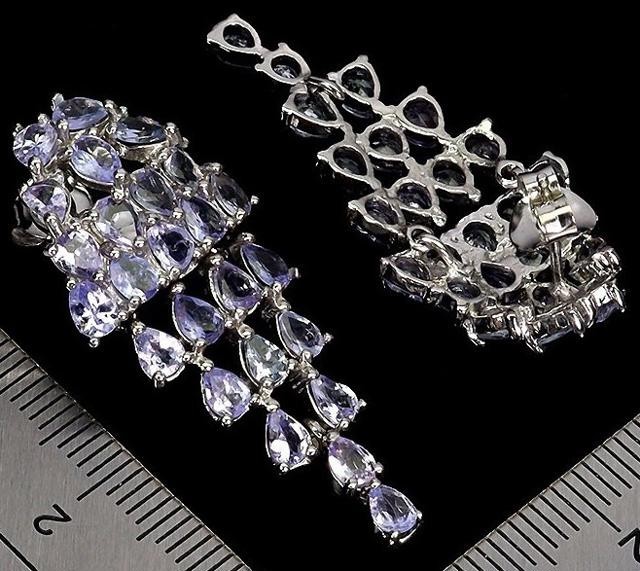 Women’s Tanzanite Chandelier Fashion Earrings Auction: Great Condition