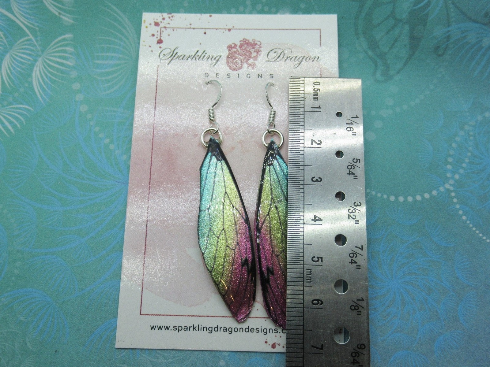 Butterfly Earrings Pale Shimmer Rainbow – Fairy Jewellery, Fun Gift for her