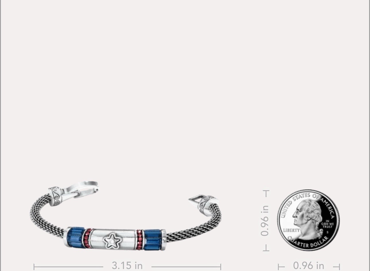 Brighton INDEPENDENCE Bracelet USA NWT Patriotic Style D98265 List $88