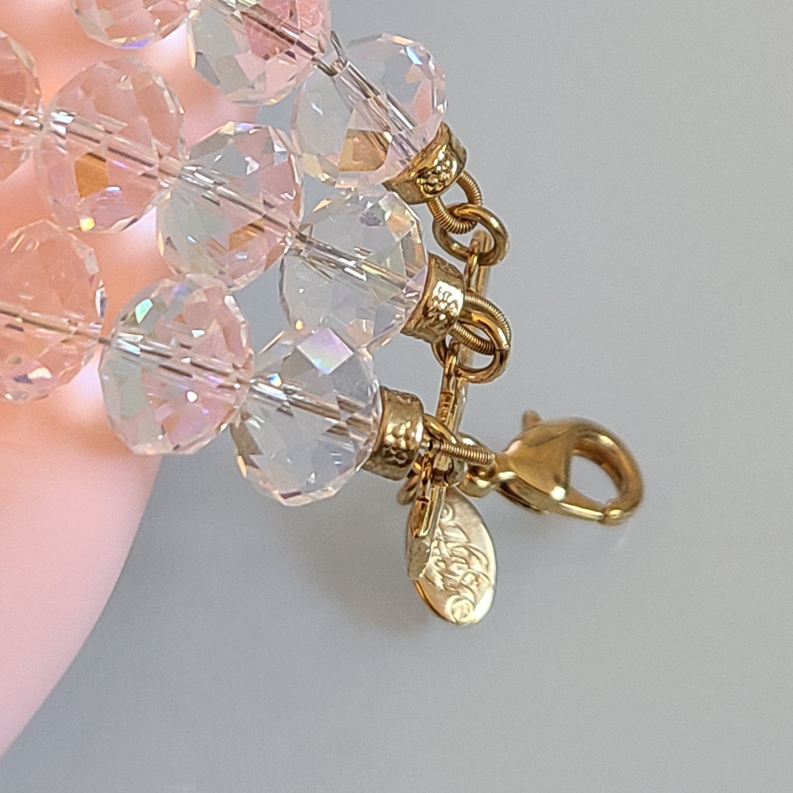 SALE Kirks Folly Dragonfly Desire 3 Strand Crystal Bracelet CLEAR AB’S 9 IN WOW