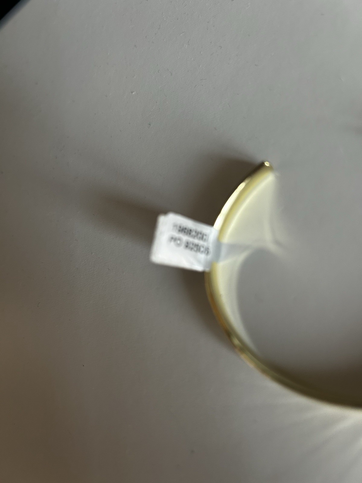 Oliver Bonas Donna Disco Faceted 10k Gold Plate Cuff Bangle Rrp £50 Bnwt