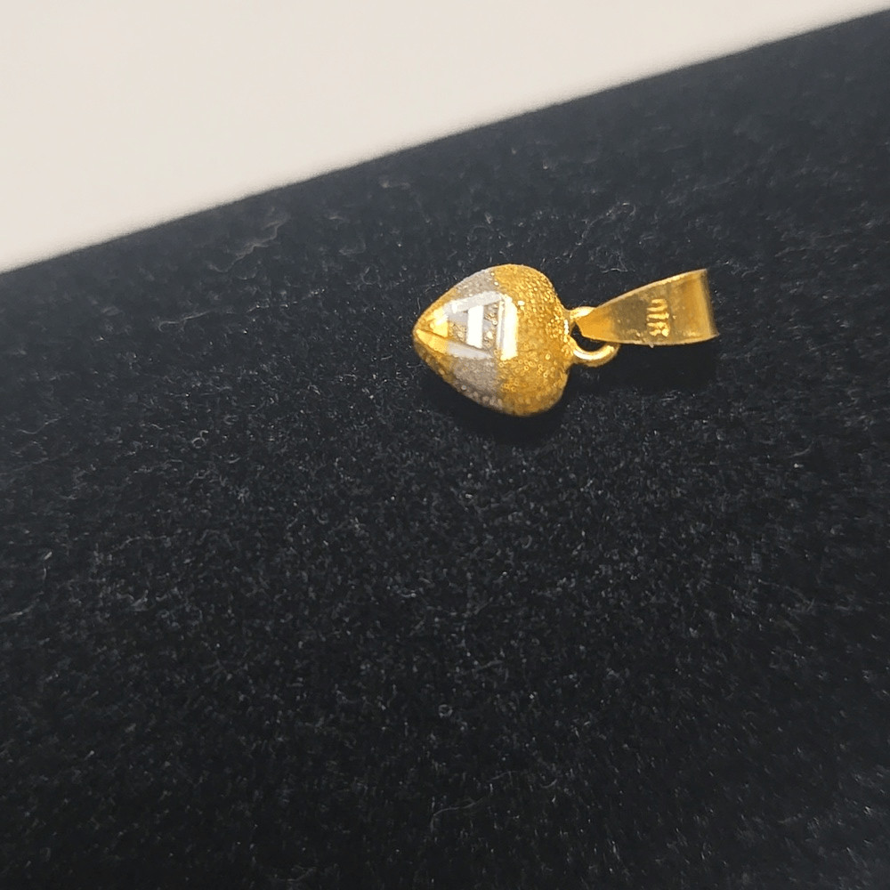 22k Solid Gold Heart Pendant