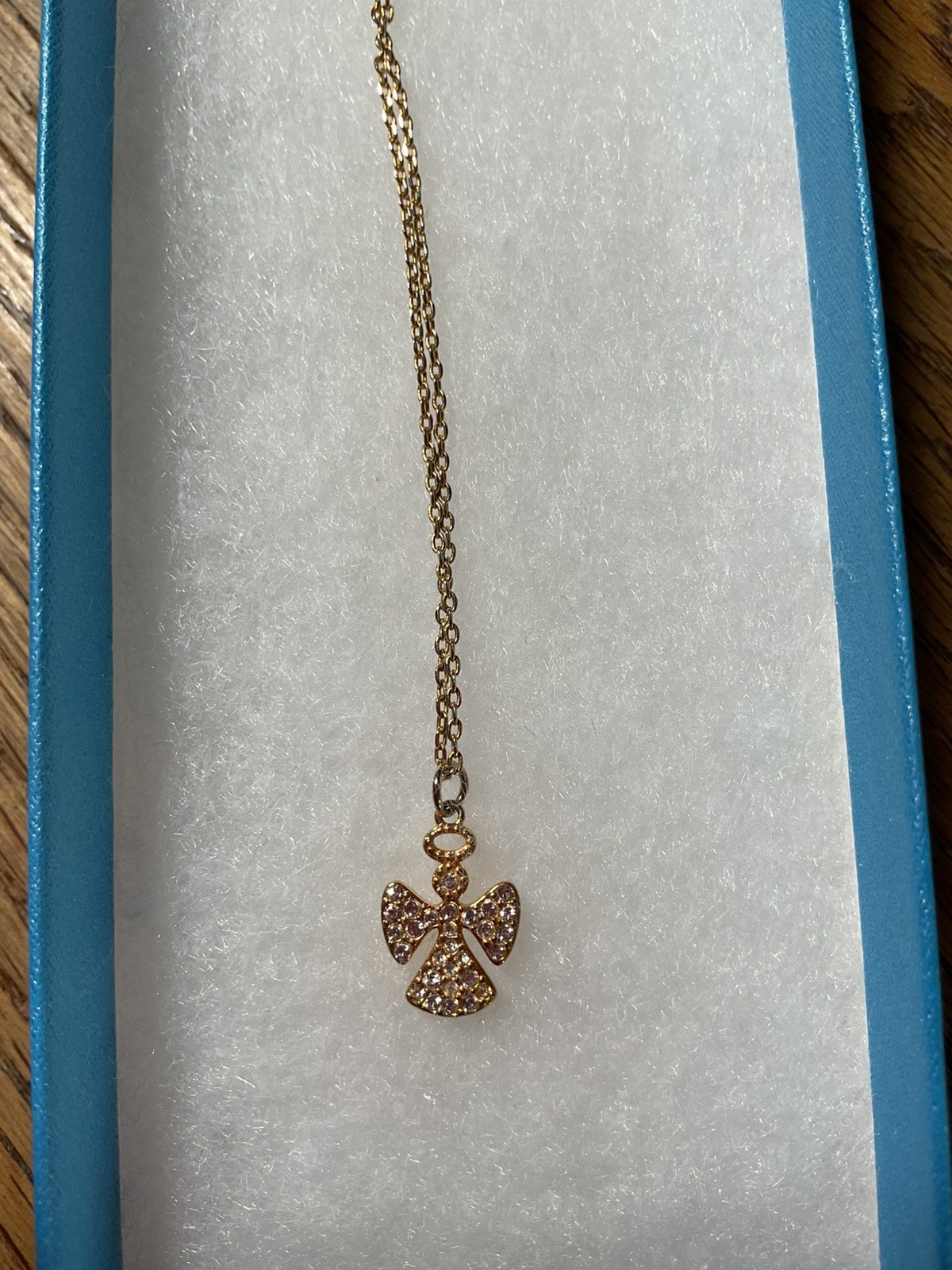 Touchstone Golden Angel Necklace NIB