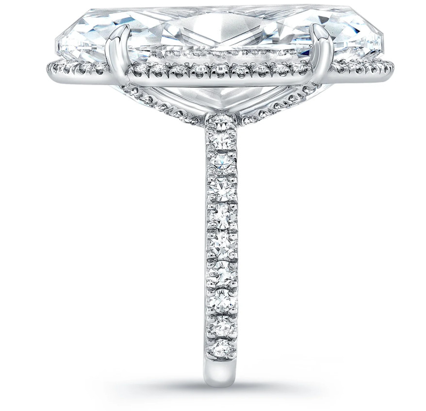 Gia certified 12.0ct Oval EVS2 Lab Grown Diamond Engagement Ring 14k White Gold