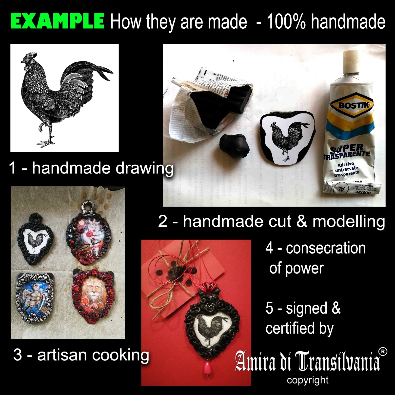 Talisman Protection Evil Eye Demon Amulets Pendant Necklace Charms Witch Jewelry