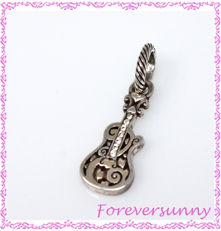 Brighton Guitar Music Crystal Charm