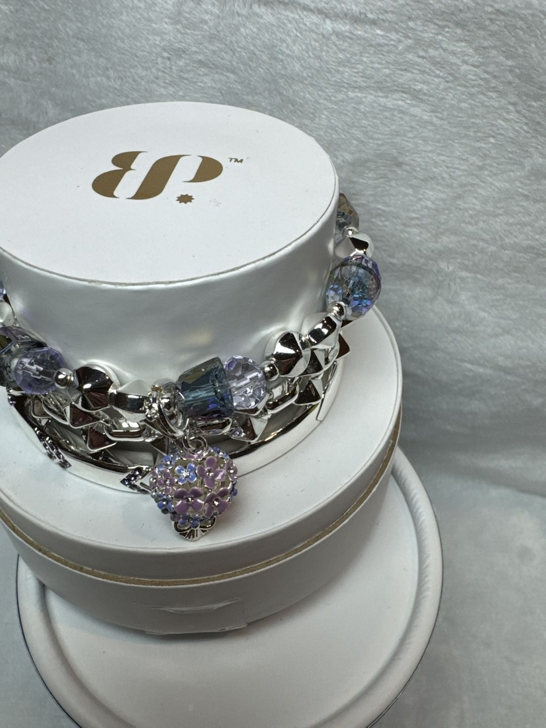 Bomb Party Spring Stacks 2026 Blooming Beauty Enamel Floral Bouquet on Silver